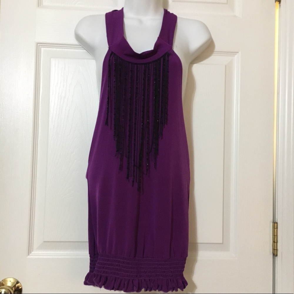 Purple beaded dress
